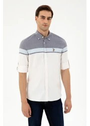 U.S. Polo Assn. Men's Navy Blue Long Sleeve Shirt 50296627 -Vr033