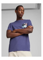 Puma Graphic Print Round Neck T-Shirt