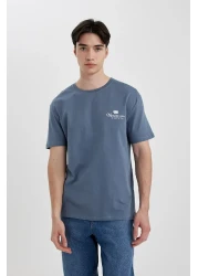 Defacto Regular Fit Crew Neck Printed Short Sleeve T-Shirt C2080AX24SM