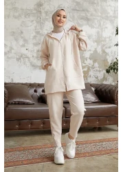 InStyle Amor Basic Two-piece Suit - Cream