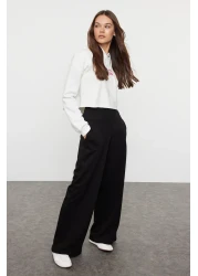  Collection Extra High Waist Black Wide Leg Trousers - Twoaw25pl00026