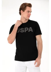 U.S. Polo Assn. Men's Regular Fit Crew Neck Black Basic T-Shirt 50297988 -Vr046