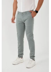 BROCARD Light Khaki Men's Chino Pants - Lycra