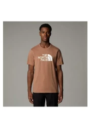 The North Face تي شيرت بني برقبة دائرية للرجال من إيزي