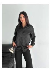 JESSE STORY Satin Self Patterned Women's Shirt