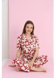 ELİTOL Combed Buttoned Pajama Set
