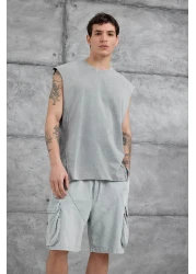 NOMARC Gray Washed Oversize Tank Top