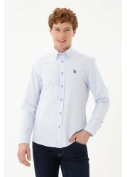 U.S. Polo Assn. Men's Light Blue Long Sleeve Shirt 50288653 -Vr003