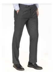 MaviMoure Men's Smoked Classic Cut Fabric Trousers
