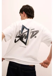 ACTIVE MODA تي شيرت STWD بطبعة الباب