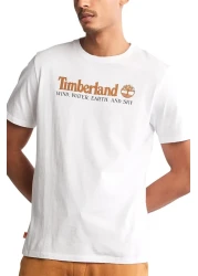 Timberland Wwes Ss Front Graphic Tee (regular) Men's White T-shirt Tb0a27j81001