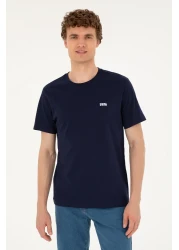 U.S. Polo Assn. Men's Regular Fit Crew Neck Navy Blue T-Shirt 50294290 -Vr033