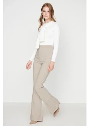  Collection Mink Flare Spanish Leg Woven Trousers Tofaw19Bb0581