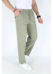 BEYAZTOPTAN Unisex Time Green Hambez Elastic Casual Fit Cotton Training Pants Bottom Pants