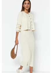  Collection Knitwear Basic Stone Midi Dress - Twoss23El00738