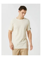 Koton Basic Textured T-Shirt Crew Neck Short Sleeve