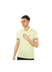 Giordano Men's Performance Polo: Classic Piqué, Tipped Collar, Embroidered Detail