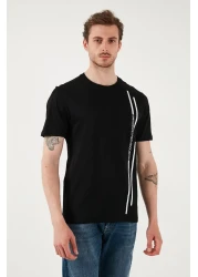 U.S. Polo Assn. U.S. Polo 100% Cotton Regular Fit Crew Neck Stripe Logo t Shirt Men t Shirt G081Sz0112104061