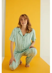 ELİTOL Bamboo Buttoned Pajama Set