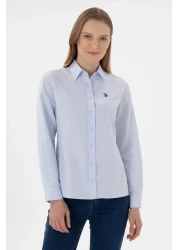 U.S. Polo Assn. Women's Light Blue Long Sleeve Basic Shirt 50307726 -Vr003