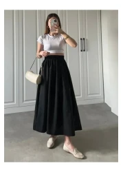 BLUEPERYY Women's Poplin Skirt