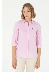 U.S. Polo Assn. Pink Long Sleeve Women's Shirt - Basic Model50288851-vr041