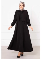 EBRUTESETTÜR بدلة فستان حجاب مع بوليرو