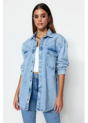  Collection Blue Denim Shirt TWOSS23GO00227
