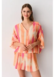 Suwen Cosmopolitan Masculine Shorts Pajama Set