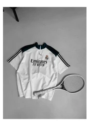 Sentinel تي شيرت بسحاب مطرز بشعار R. MADRID (هدية)