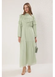  Modest Mint Chiffon Lining Woven Dress Tctss25Eb00108