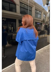 Qaju Women's Scallop Saks Shirt