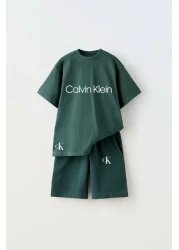 Karan Kids New Season Green Shorts Suit