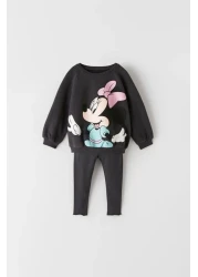 YİGİT BUTİK Yigit Boutique Minnie Printed Girl's Set