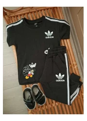 Karan Kids Boy's Back Printed Bottom Top Set