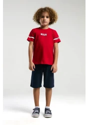 U.S. Polo Assn. U.S. Polo Assn. Boy's Red Bermuda Suit