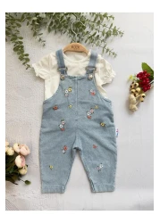 Minim Floral Salopet Girl Set