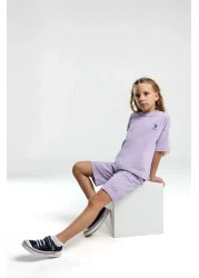 U.S. Polo Assn. U.S. Polo Assn. Girl's Purple Bermuda Set