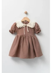 MeaShop Baby Collar Baby Girl/Child Muslin Long Dress