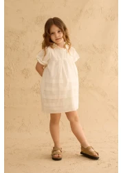 Fahhar Kids فستان فوال بتفاصيل مخصرة إكرو