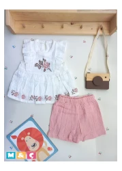 MÇ FAMİLY STORe Girl's Knitted Muslin Suit Girl's Baby Dress