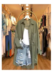 Durmaz women's oversize linen shirt new season summer linen shirt