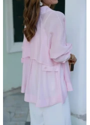 Suzi Buttoned Chiffon Design Shirt 5002