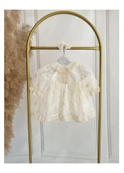 Hobidik Baby Cream Vintage Dress Set