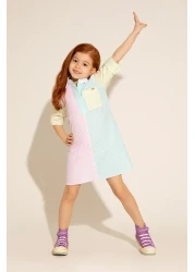 U.S. Polo Assn. Water Green Long Sleeve Girl's Dress -50282948-vr083