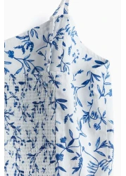 H&M فستان قطني بتنورة واسعة