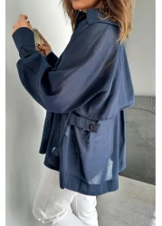 Suzi Buttoned Chiffon Design Shirt 5002