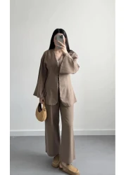 My Blog Mink 100% Cotton Jacket Trousers Set - 8645