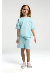 U.S. Polo Assn. U.S. Polo Assn. Girl's Blue Bermuda Suit