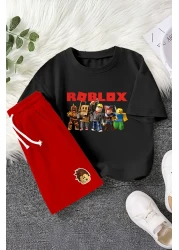 MYADA Premium Fun Roblox Printed Colorful 2-Piece Children's Set 23407